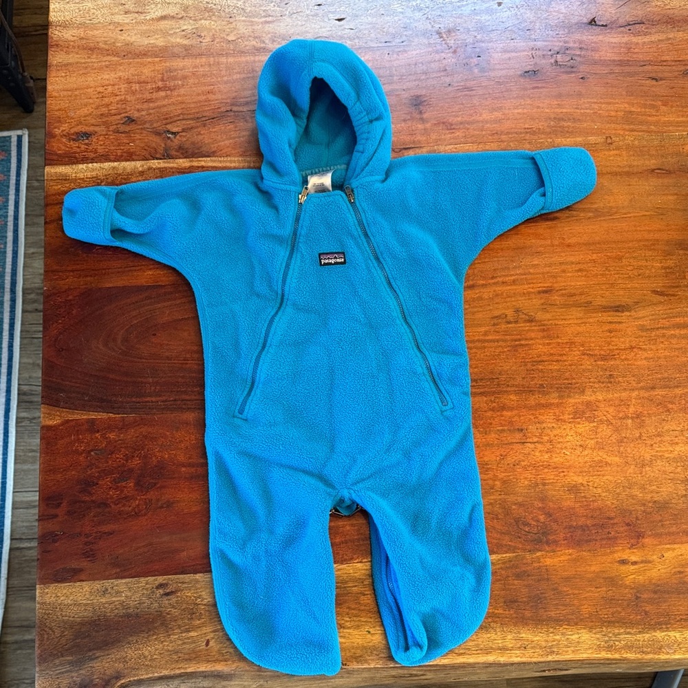 Patagonia Fleece Baby Bunting size 12 mo